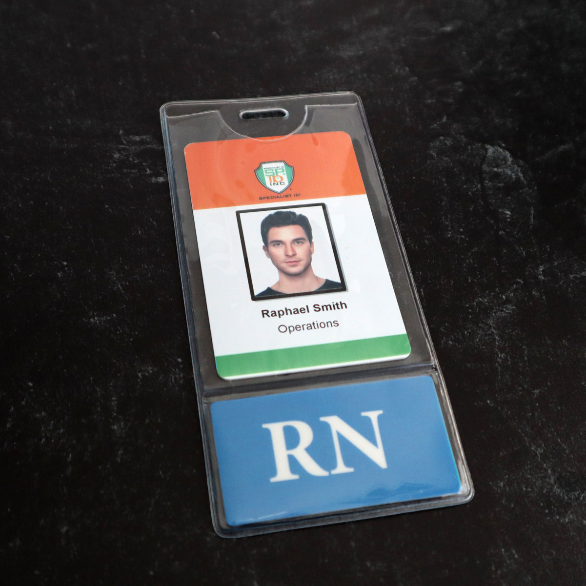 BadgeBottoms™ Vertical RN Badge Holder Title Tag and ID Badge Pouch
