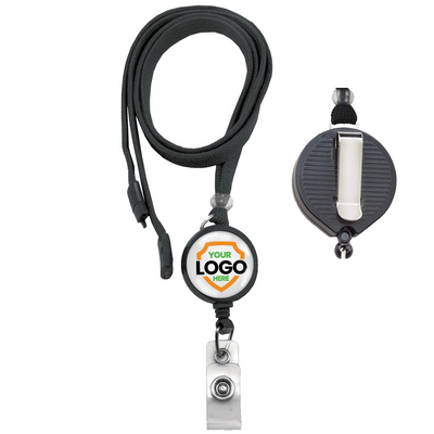 Custom Breakaway Lanyard ID Holder Badge Reel Combo