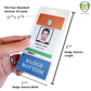 Badge Bottom Sleeve - Top portion holds standard vertical ID card - Bottom portion comes with title name tag  - 2 in 1 combo vertical
