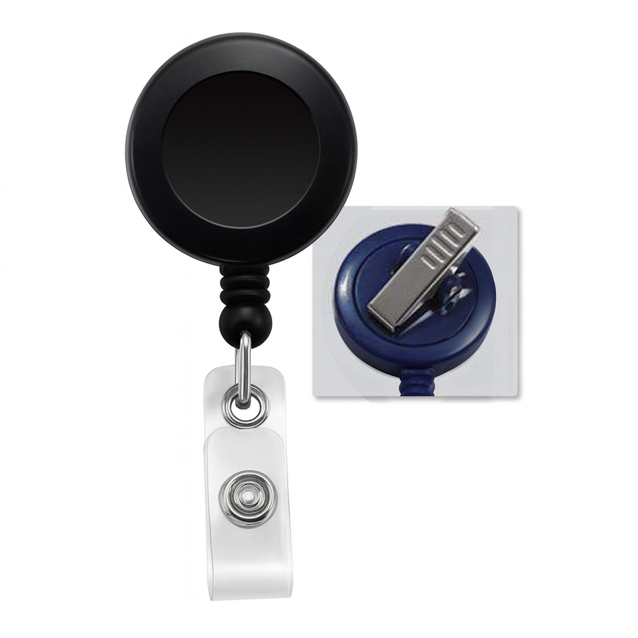 Black-retractable-swivel-clip-
