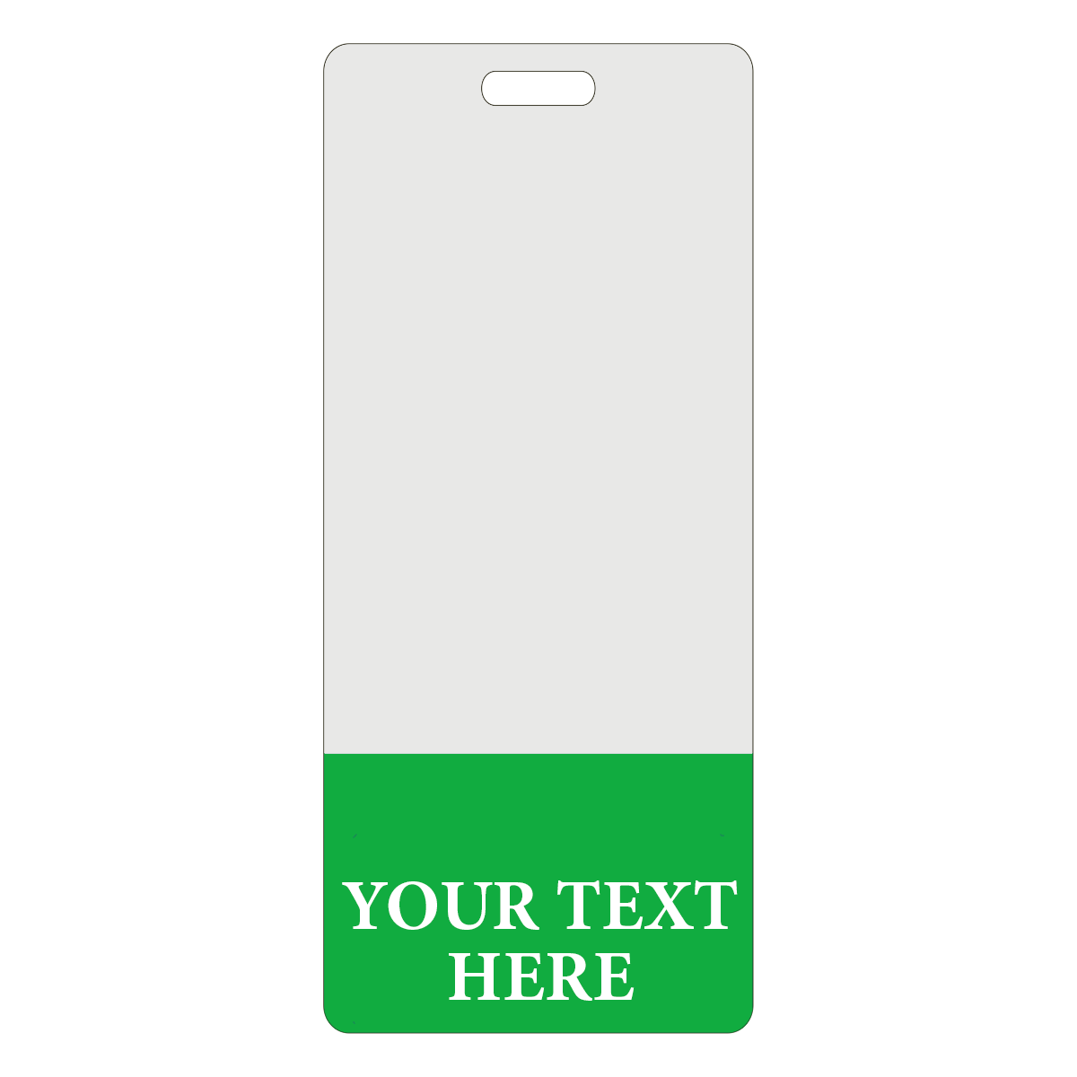 Custom Printed Clear Badge Buddies Vertical (Standard Size) - Customize with Title and Color
