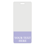 Custom Printed Clear Badge Buddies Vertical (Standard Size) - Customize with Title and Color