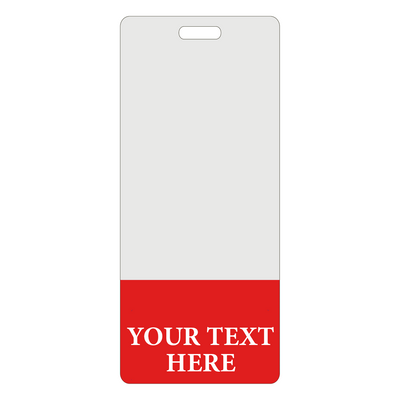 Custom Printed Clear Badge Buddies Vertical (Standard Size) - Customize with Title and Color