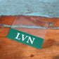 Clear LVN Badge Buddy - Horizontal ID Badge Backer for Licensed Vocational Nurses - Double Sided Print