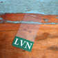 Clear LVN Badge Buddy Vertical with Green Border for Licensed Vocational Nurses