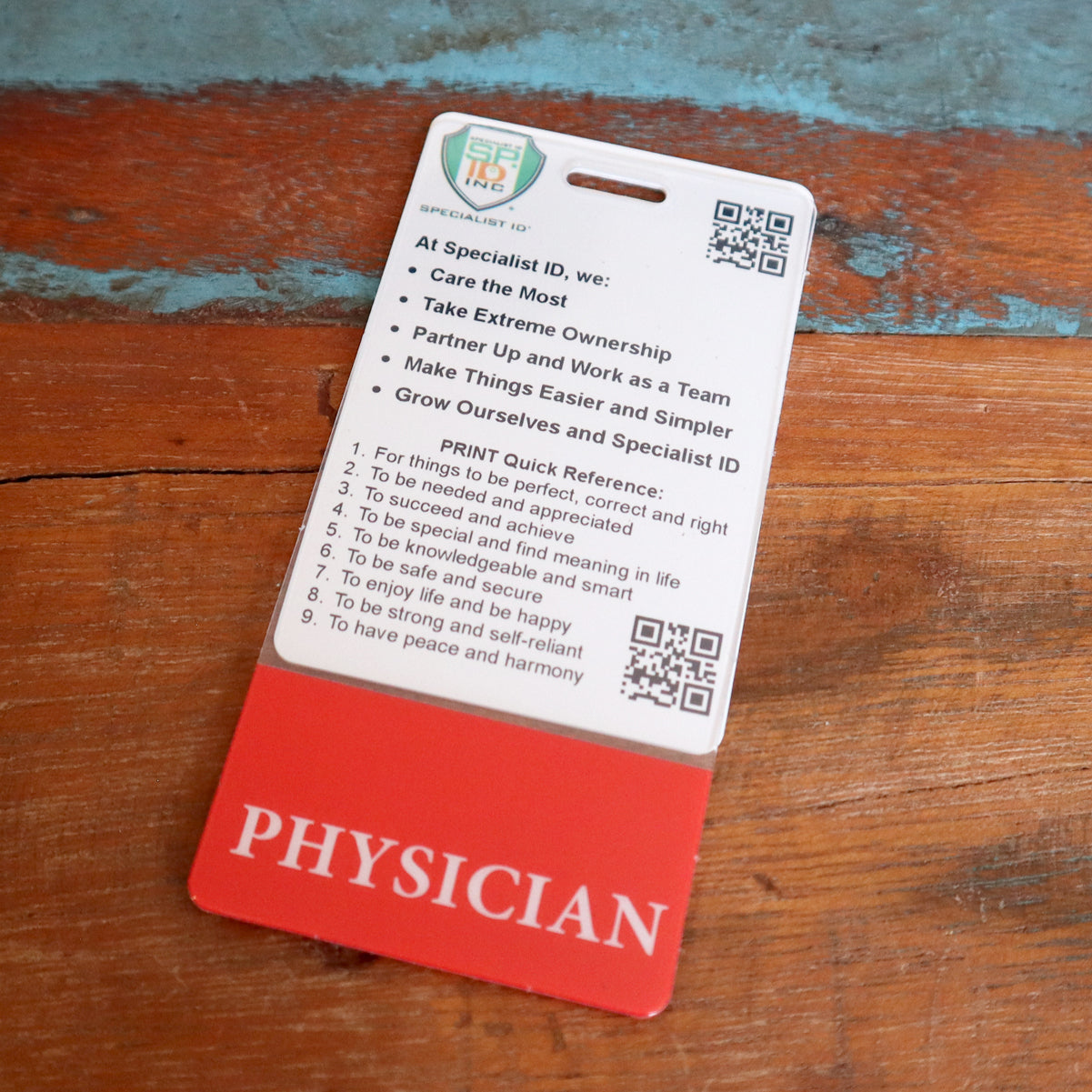 Clear PHYSICIAN Badge Buddy Vertical and more Badge Buddies ...