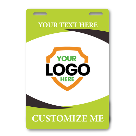 Custom Printed Event Badges With Two Slot Holes - Design It Your Way!