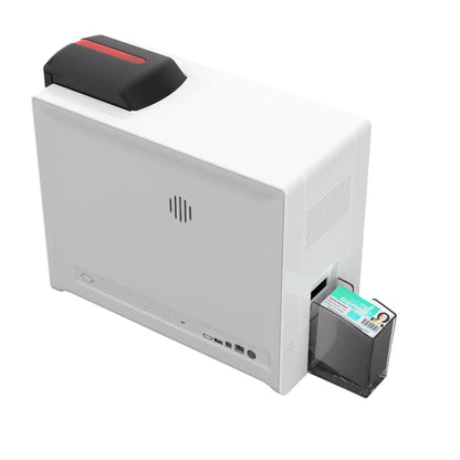 Evolis Agilia retransfer printer rear view. Sold by Specialist ID.