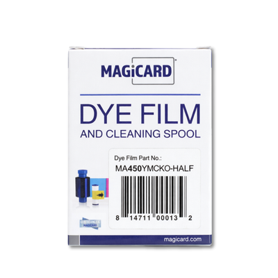 Magicard MA450YMCKO-HALF Color Ribbon for the Enduro+, Enduro3E and Rio Pro ID Card Printers, 450 Prints