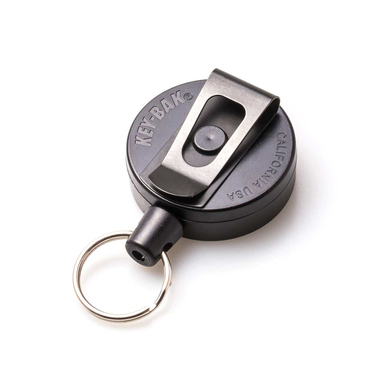 Key-Bak Mid Size Key Ring Badge Reel with Belt Clip (6) and more Heavy Duty  Badge Reels at