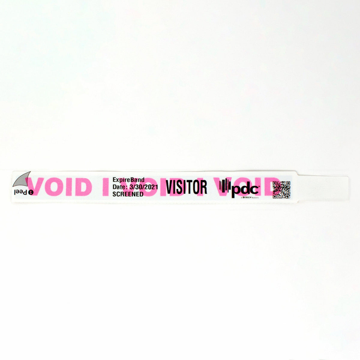 TEMPbadge T8050 ExpireBand Self-Expiring Wristband, Thermal Printable, expired state
