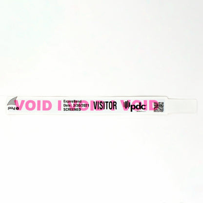 TEMPbadge T8050 ExpireBand Self-Expiring Wristband, Thermal Printable, expired state