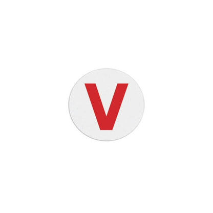 TEMPbadge T6422 TIMEspot Expiring Indicator, Half-Day, Red V