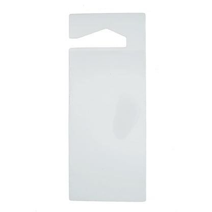 A Specialist ID Handicap Hang Tag Holder (SPID-1120) with a rectangular body and a triangular cut-out at the top for hanging on a door handle, resembling a rearview mirror accessory.