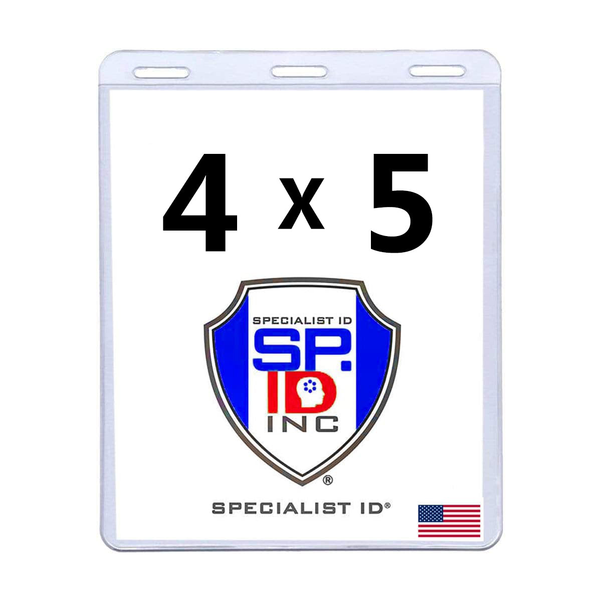 4x5 Badge Holder - USA Made