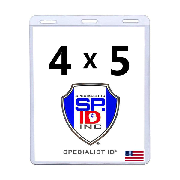 4x5 Badge Holder for Large Event Tickets, Passes, Documents at