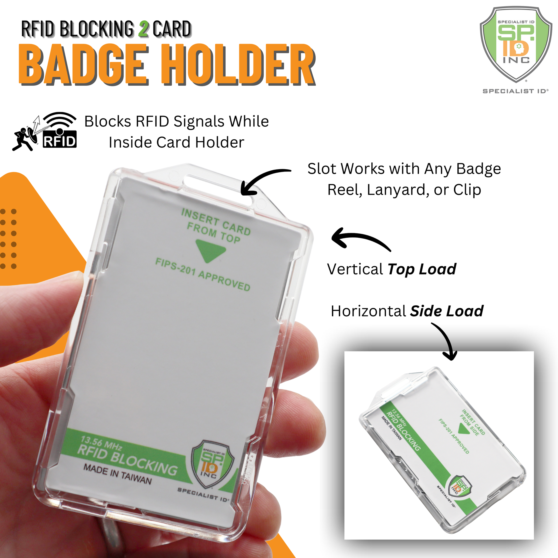 TWIC Card Holder, RFID Blocking 2 Card | Specialist ID Clear SpecialistID.com TWIC Card Holder, RFID Blocking 2 Card | Specialist ID Clear SpecialistID.com