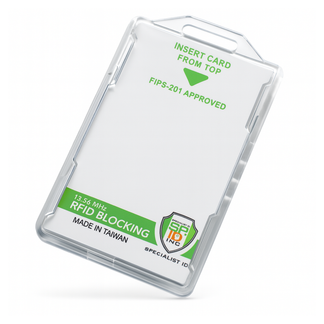 Dual RFID Blocking Badge Holder Vertical | Specialist ID – Clear ...