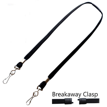 Face Mask Lanyard / Hanger with Safety Breakaway Clasp - Ear Saver with J Hooks Adult Size