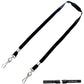 Antimicrobial Lanyard with Two Clips - Short Lenth Double Clip Lanyard with Safety Breakaway - 25 Inch Perfect Size for Students & Adults (SPID-2360)