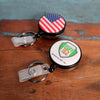 Custom Heavy Duty Badge Reel with Key Ring and Badge Strap (SPID-3180) - Add Your Logo
