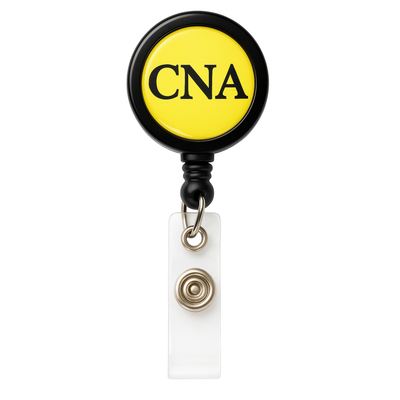 CNA Badge Buddy Reel with Swivel Spring Clip - CNA Badge Buddy and Retractable Reel in One for Nurses