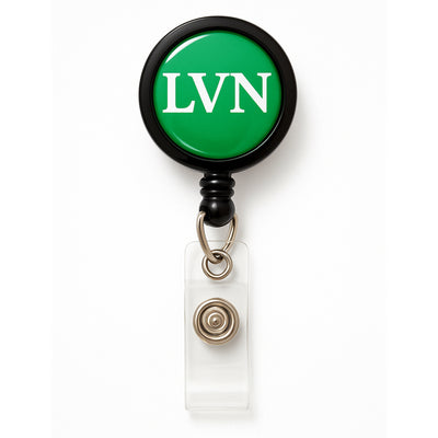 LVN Badge Buddy Reel with Swivel Spring Clip - LVN Badge Buddy and Retractable Reel in One for Nurses