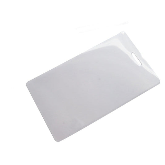 10 Mil Heavy Duty Laminating Pouch for 2.5" x 4.25" Luggage Tags or ID with Vertical Slot Hole—perfect for DIY supply accessories or doubling as a luggage tag. Sold by Specialist ID.
