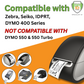 Image showing Printable Expiring Visitor Badge Roll Stickers for Thermal Printers (SPID-8340), compatible with Zebra, Seiko, IDPRT, DYMO 400 Series. Not compatible with DYMO 550 & 550 Turbo.