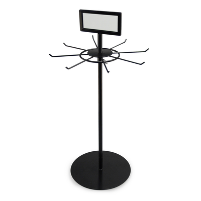 Rotating Lanyard Display Stand with Sign Holder (SPID-8660)