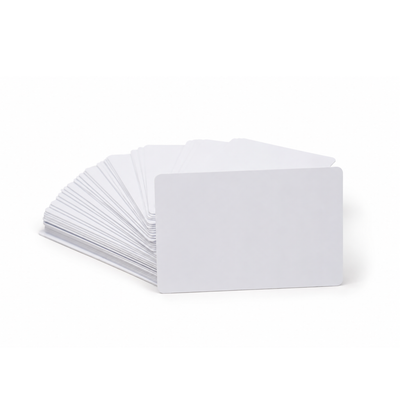 Blank Composite Cards for Retransfer ID Printers - CR80 30 Mil  PET PVC Blend Compatible with Magicard Prima 4 Prima 8 and Fargo HDP Printers