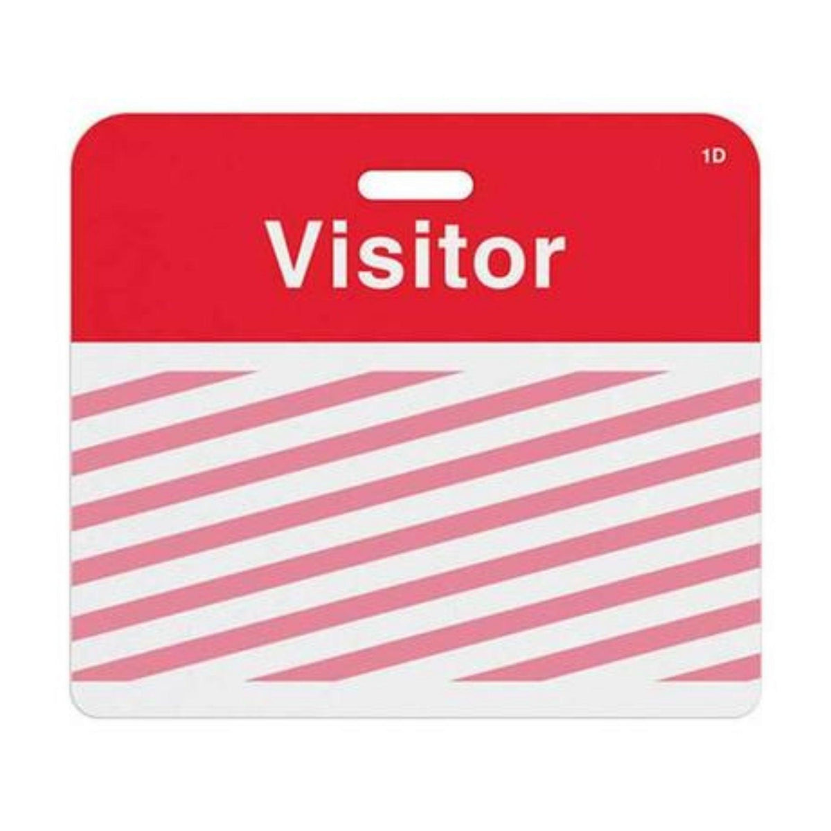 TEMPbadge T2014 ONEstep Self-Expiring Visitor Badge, Clip-On, expired state