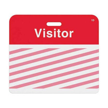TEMPbadge T2014 ONEstep Self-Expiring Visitor Badge, Clip-On, expired state