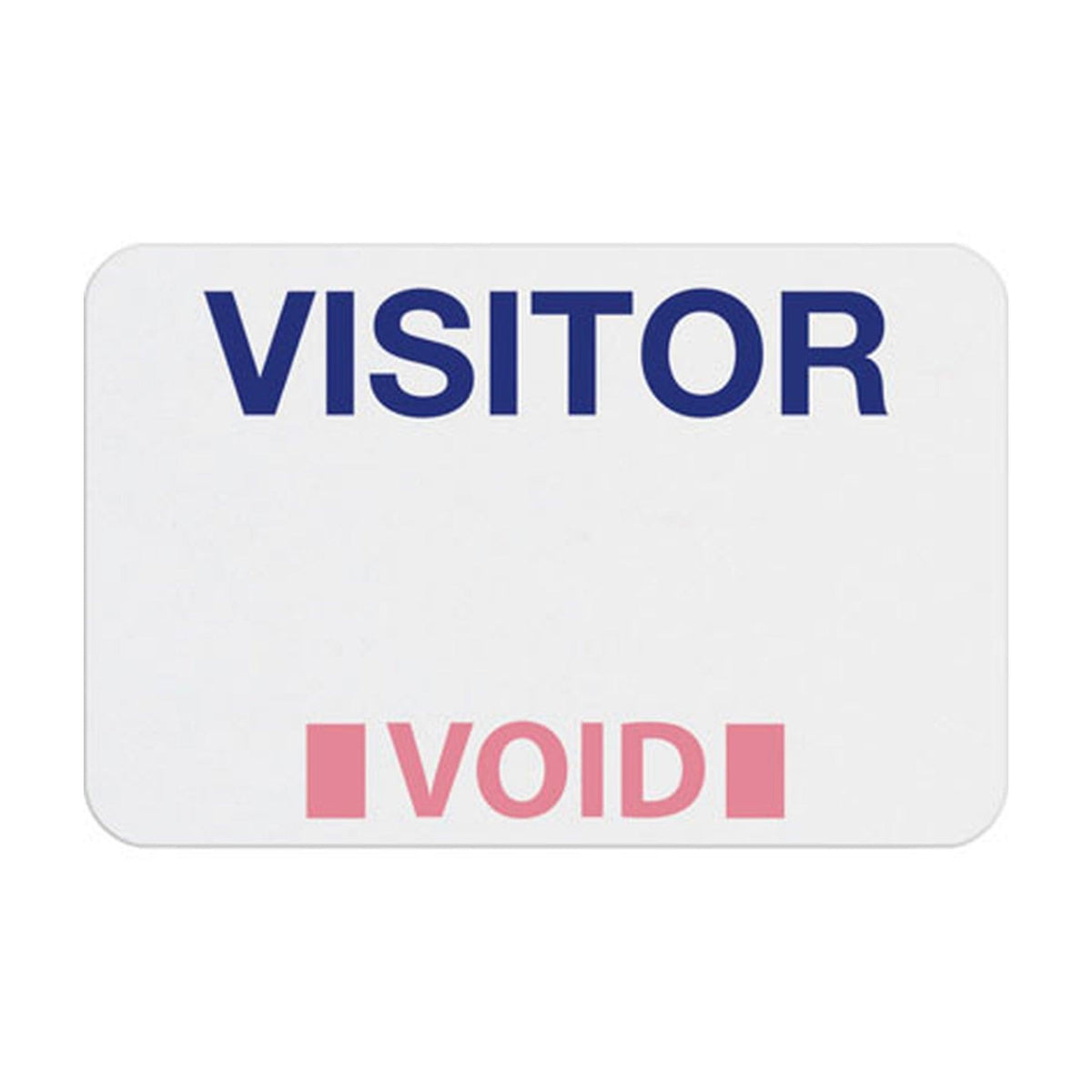 TEMPbadge T2023 QuickTab Self-Expiring Visitor Badge, Handwritten, expired state