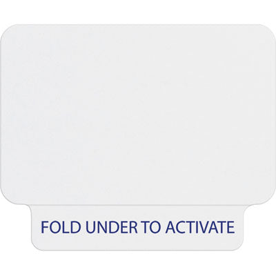 TEMPbadge T2030 QuickTab Self-Expiring Badge, Half-Day, Thermal Printable, Box of 1,000