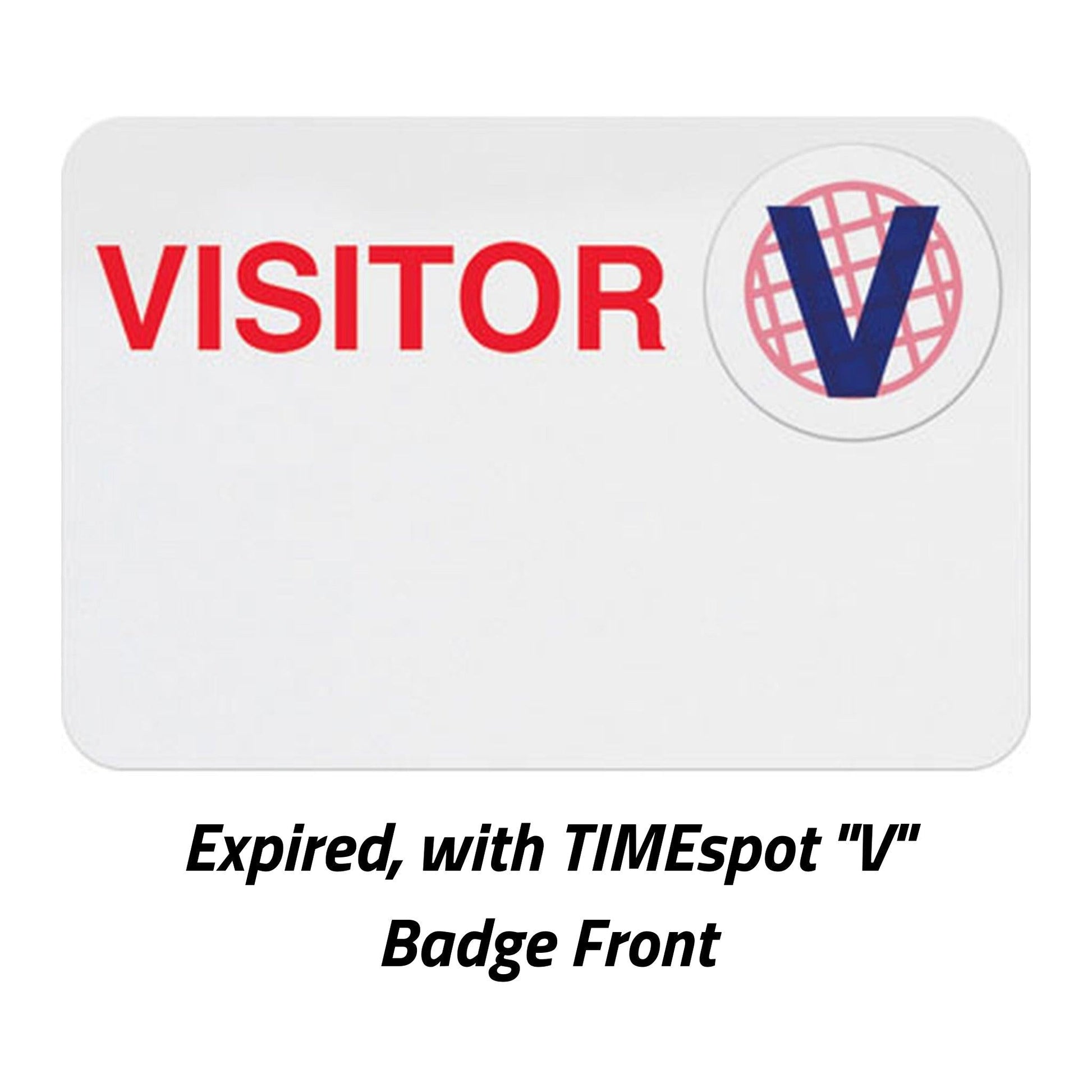 TEMPbadge T5812A Badge Back, Adhesive, Spot Expiration Area, Handwritten, expired state