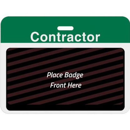 TEMPbadge T5915AL Contractor Self-Expiring Badge Back, Large Clip-On, view 4