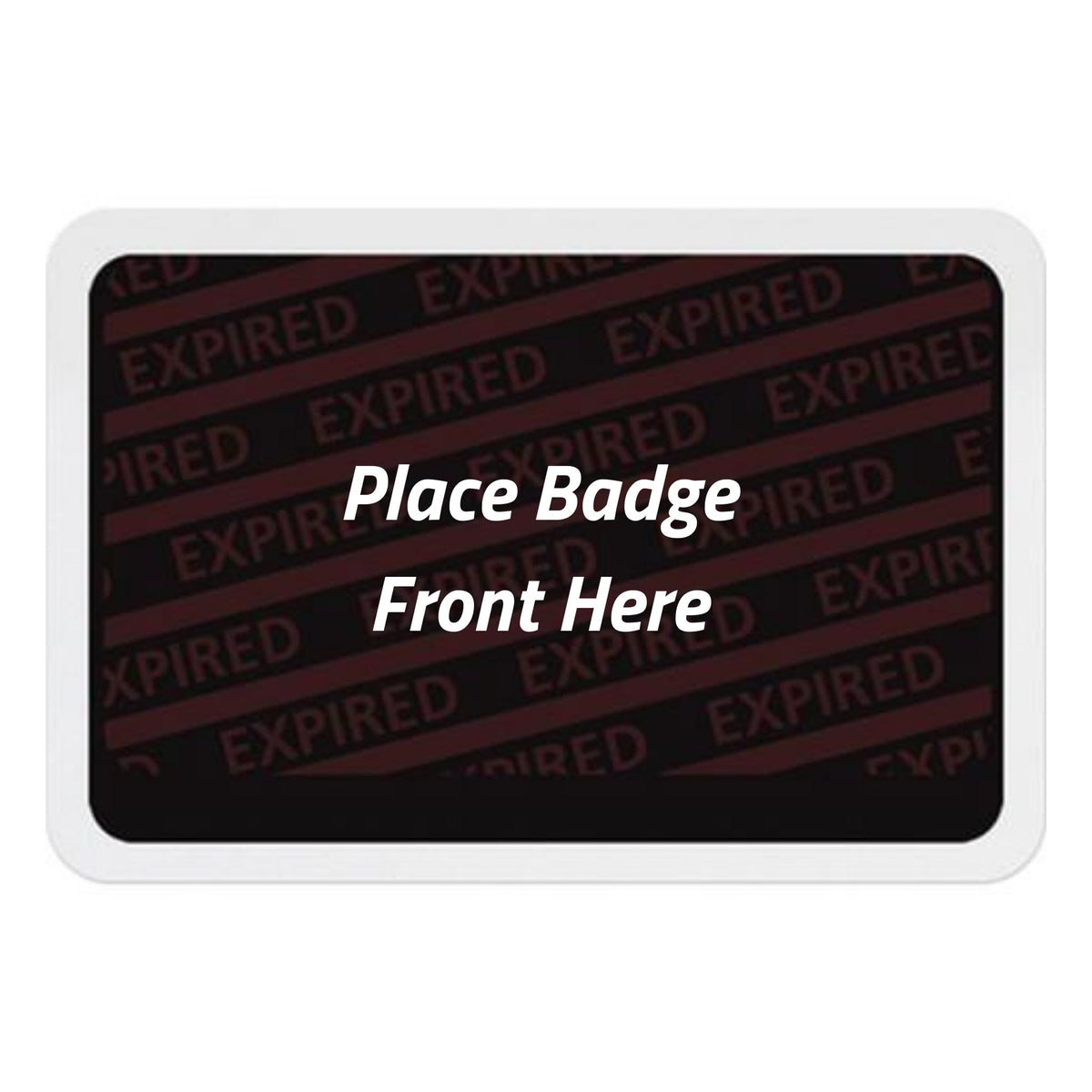 TEMPbadge T6031A Self-Expiring Badge Back, Adhesive, EXPIRED Print, view 2