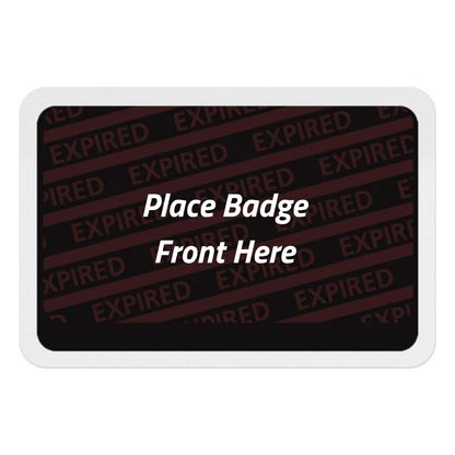 TEMPbadge T6031A Self-Expiring Badge Back, Adhesive, EXPIRED Print, view 2