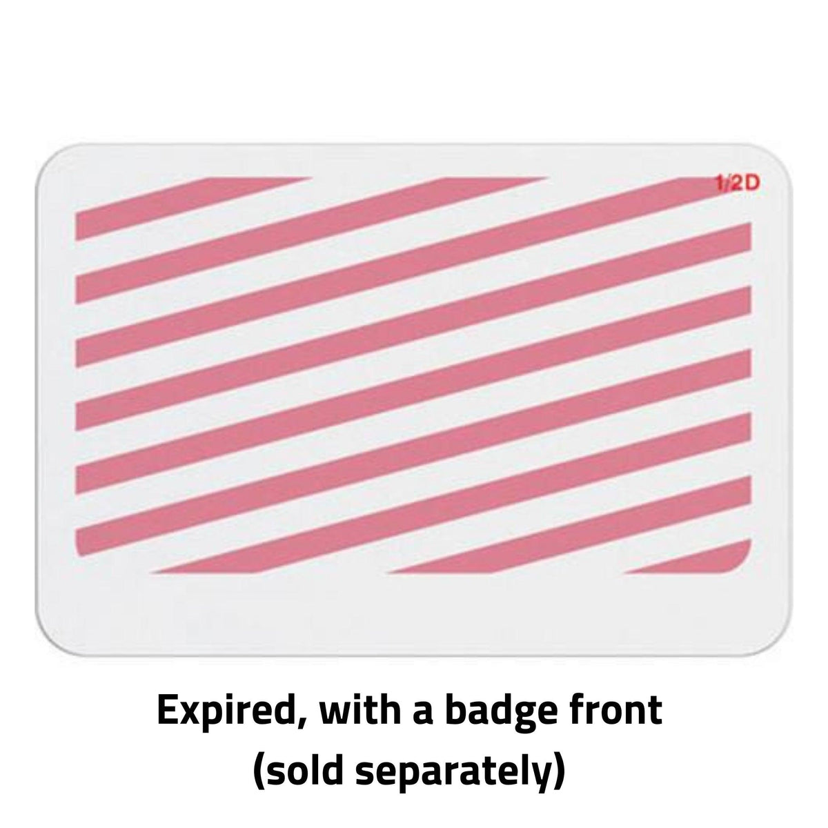 TEMPbadge T6032A Self-Expiring Badge Back, Adhesive, expired state