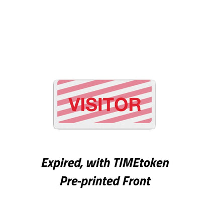 TEMPbadge T6057A Expiring Token Backer for ID Badges, expired state