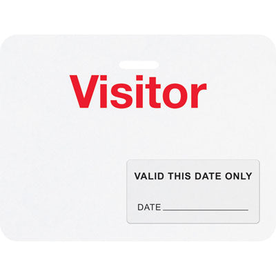 TEMPbadge T6418 half-day TIMEtoken expiring label preprinted VALID THIS DATE ONLY with a write-in date line