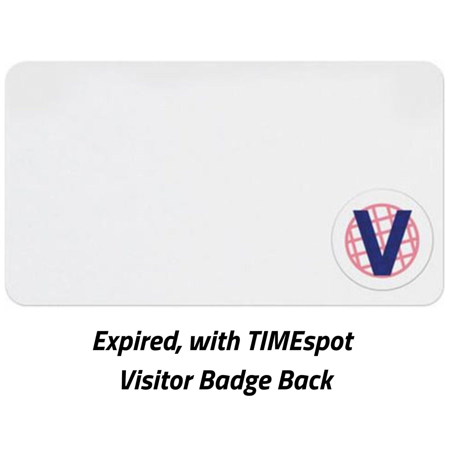 TEMPbadge T6422 TIMEspot Expiring Indicator, Half-Day, Red V, expired state