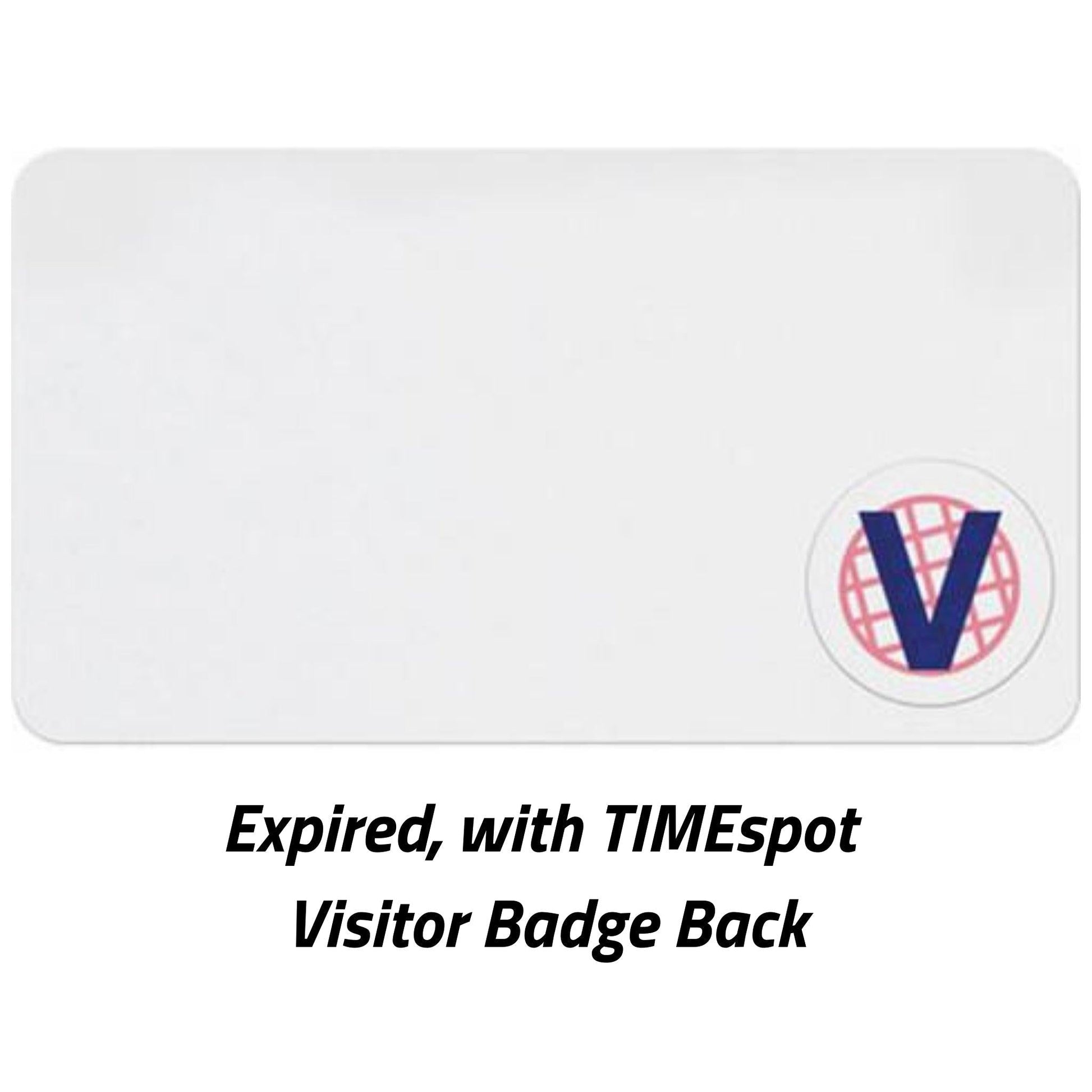 TEMPbadge T6422 TIMEspot Expiring Indicator, Half-Day, Red V, expired state