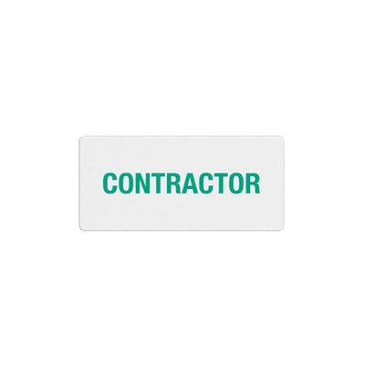 TEMPbadge T6417 TIMEtoken Expiring Label, Half-Day, Contractor, Box of 1,000