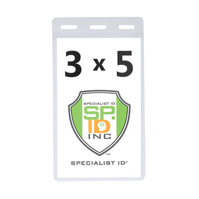 Vertical 3x5 Vinyl Badge Holder (XL35V)