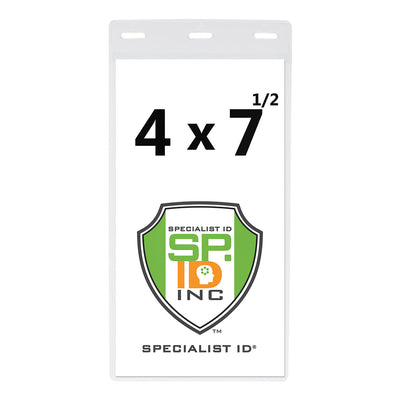 Vertical 4x7.5 Oversized Vinyl Badge Holder (XL47.5V)