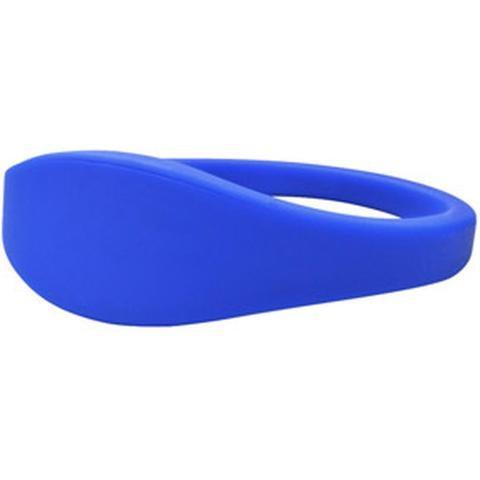 Blue silicone U-Band MIFARE Classic 1K access wristband. Sold by Specialist ID.