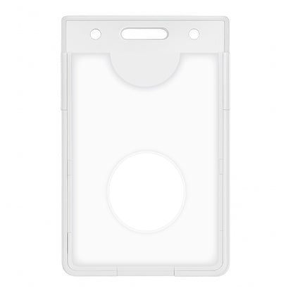 The Centegix V2 Dual-Card Holder securely holds both an alarm badge and a standard ID card, making it ideal for use with Centegix CrisisAlert systems.