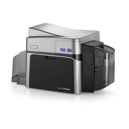 HID FARGO DTC1250e single-sided ID card printer – left angle view